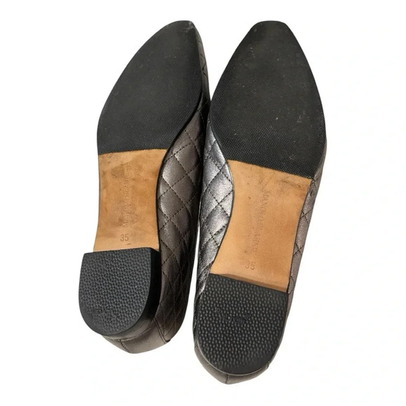 Manolo Blahnik Giungla Leather Quilted Flats - Picture 5 of 6